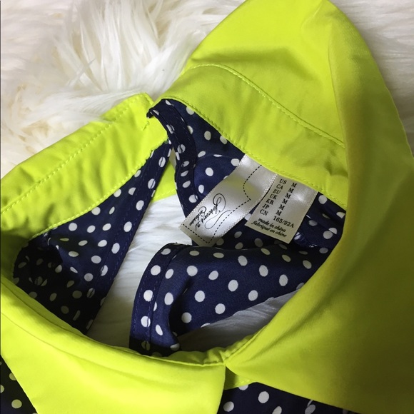 Forever 21 Navy Polka Dot  Mini Peplum  Dress - Picture 5 of 6